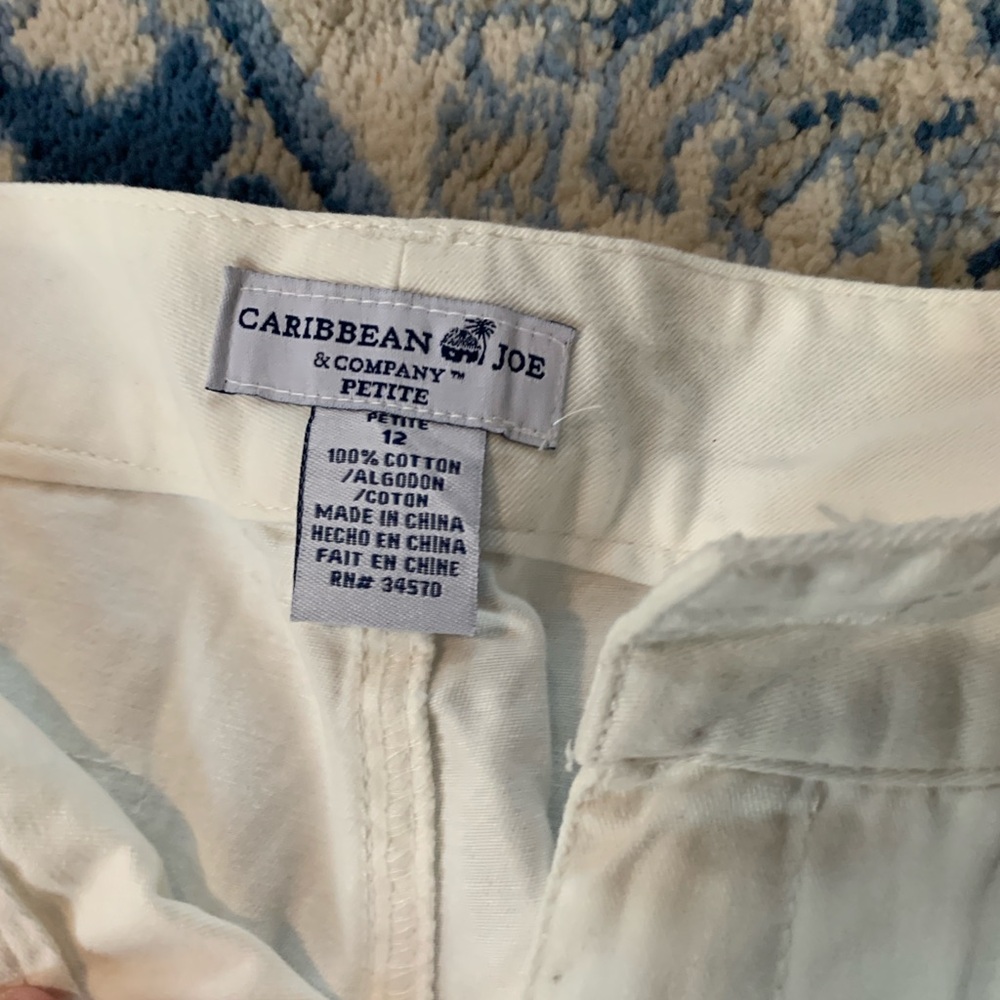 Caribbean Joe White Women's Pants - Picture 2 of 3